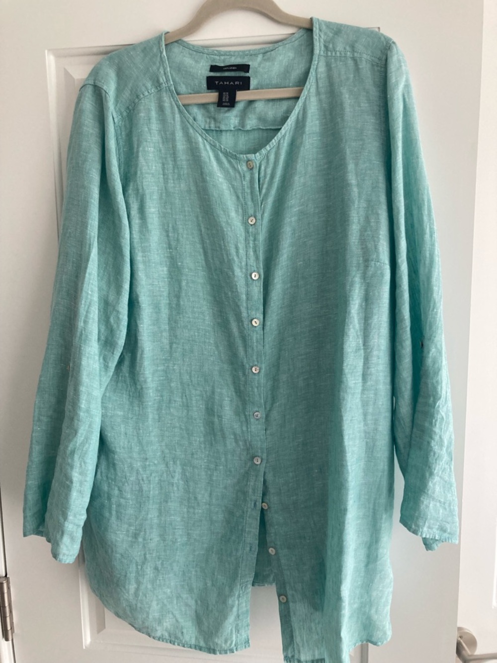 Tahari Linen Tunic